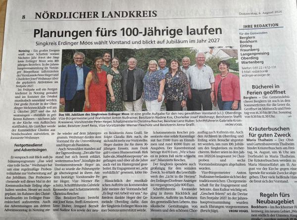 Jahreshauptversammlung 2026